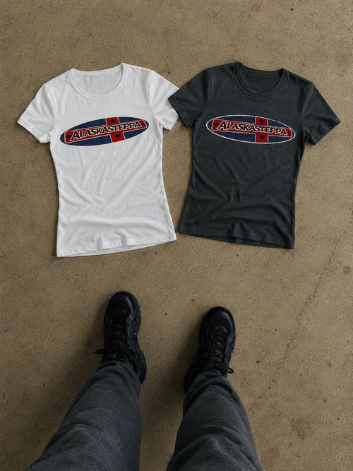 LADIES DARK GREY ROYAL STANDARD TEE