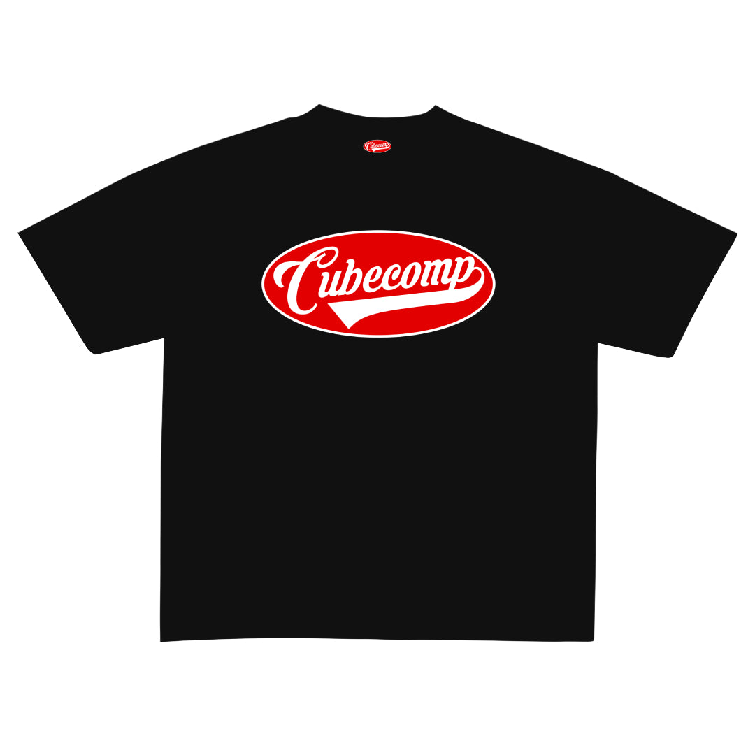 MENS BLACK CUBE COMP TEE