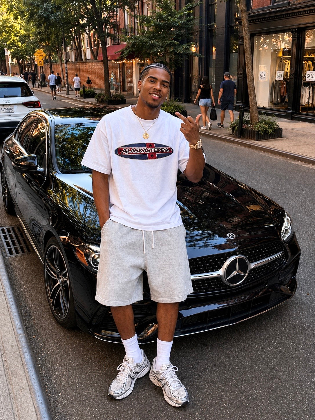 MENS WHITE ROYAL STANDARD TEE